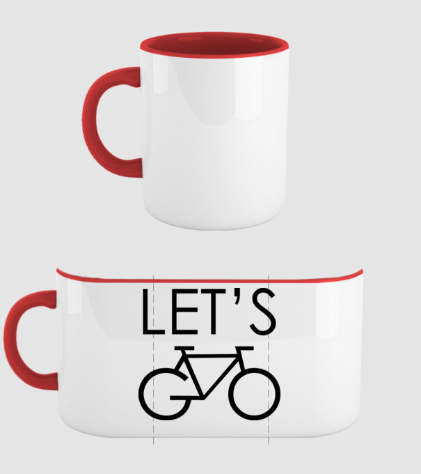 Let's go model roșu pe tricou