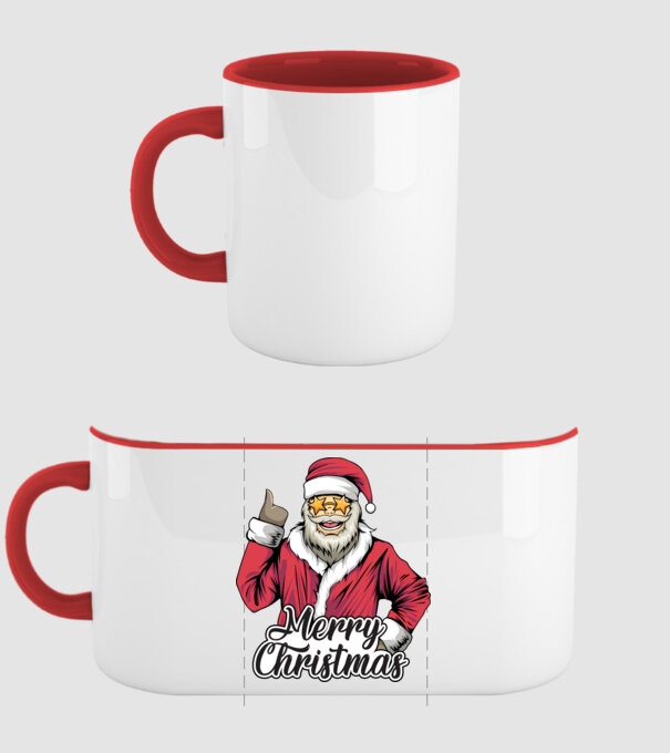 Merry christmas Santa model roșu pe tricou