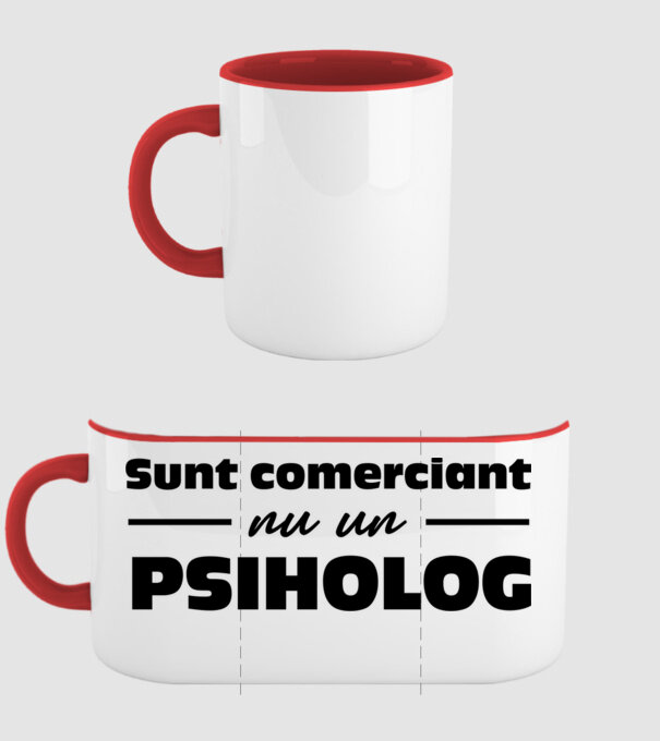 sunt comerciant, nu un psiholog model roșu pe tricou
