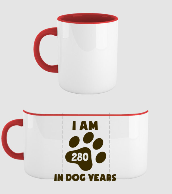 Dog Year - 280 model roșu pe tricou
