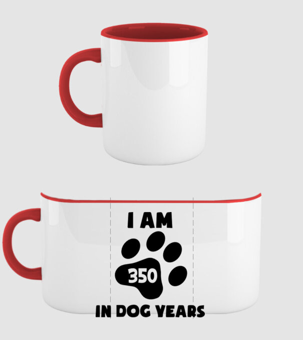 Dog Year - 350 model roșu pe tricou