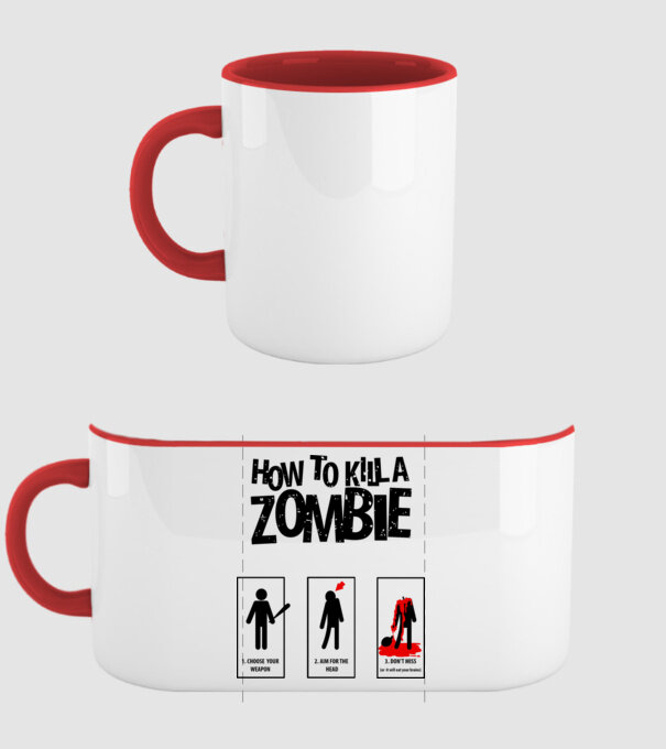 How to kill a zombie model roșu pe tricou