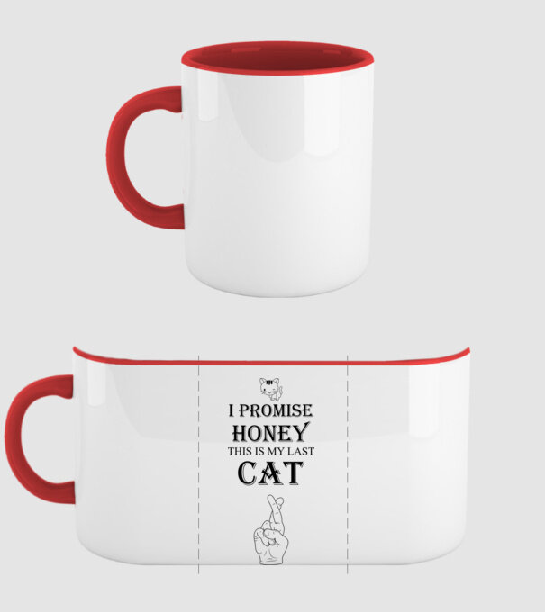 I promise honey, this is my last cat model roșu pe tricou