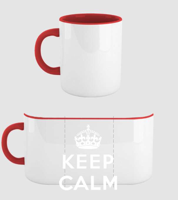 keep calm blank model roșu pe tricou