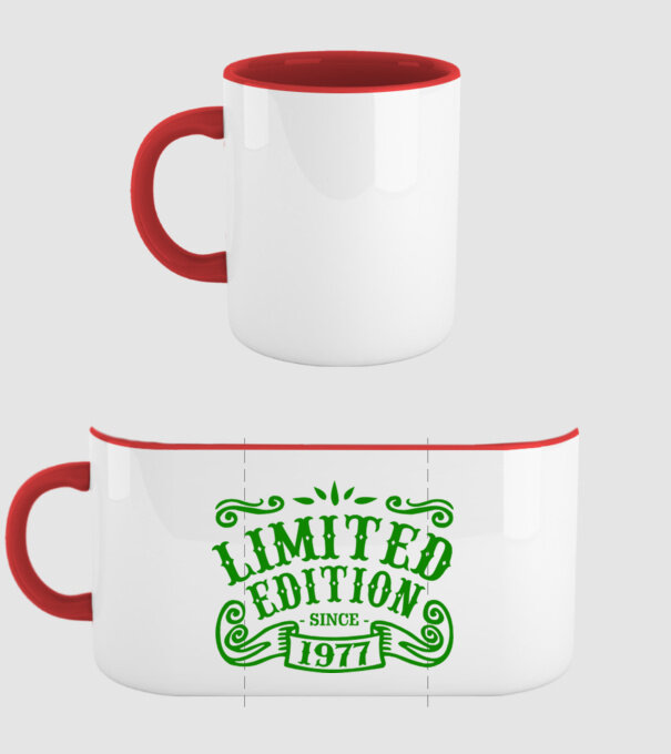 Limited edition 1977 model roșu pe tricou