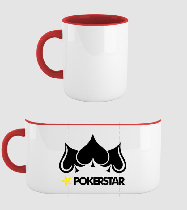Pokerstar 2 model roșu pe tricou