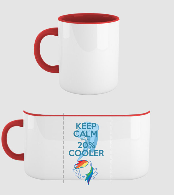 Rainbow Dash model roșu pe tricou