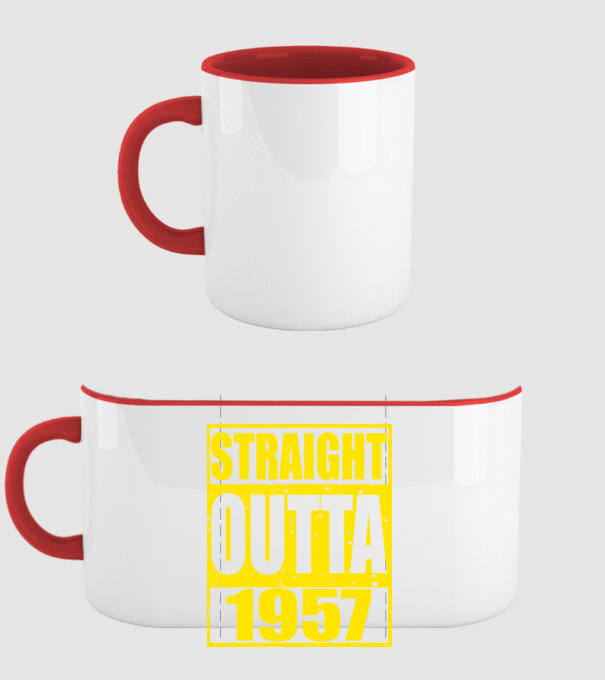 Straight Outta - 1957 model roșu pe tricou