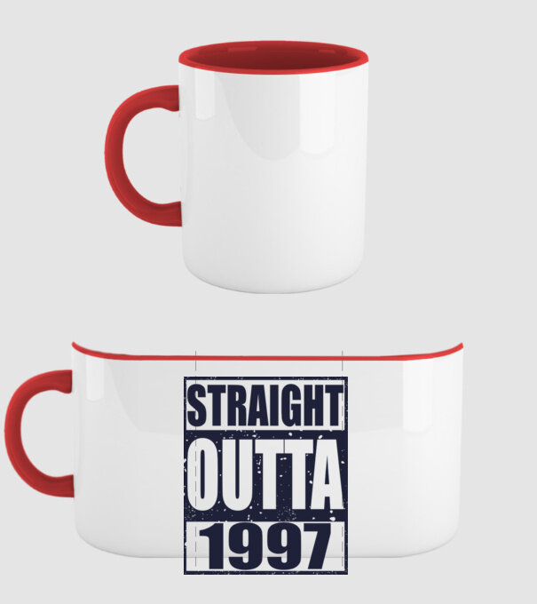 Straight Outta - 1997 model roșu pe tricou