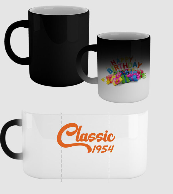 1954 Classic model negru pe tricou