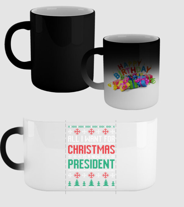 All I want for christmas model negru pe tricou