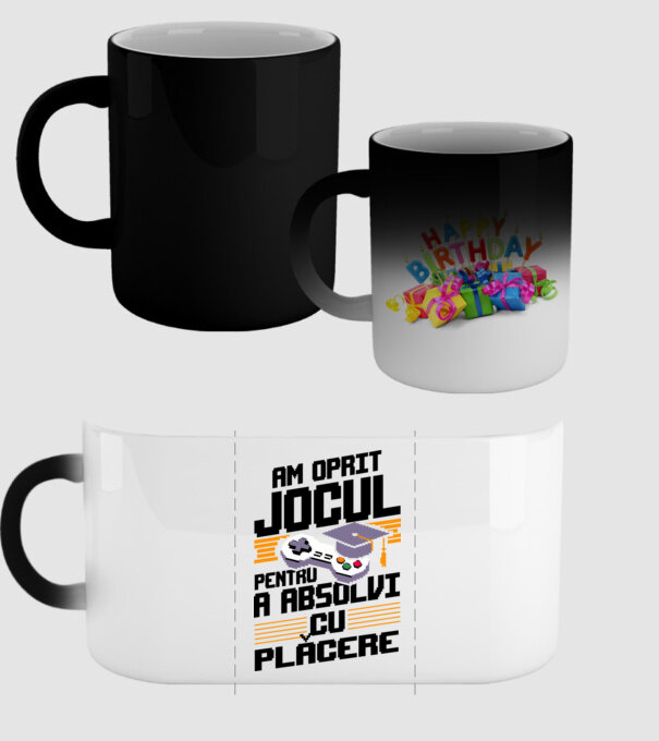 Am oprit jocul absolvent alb model negru pe tricou