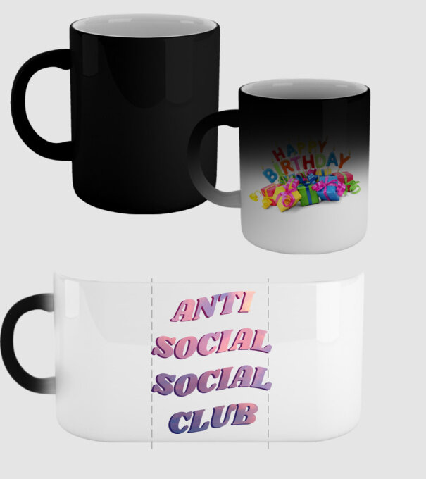 Anti social social club pink model negru pe tricou