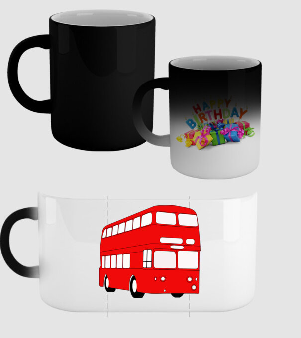 Autobuze model negru pe tricou