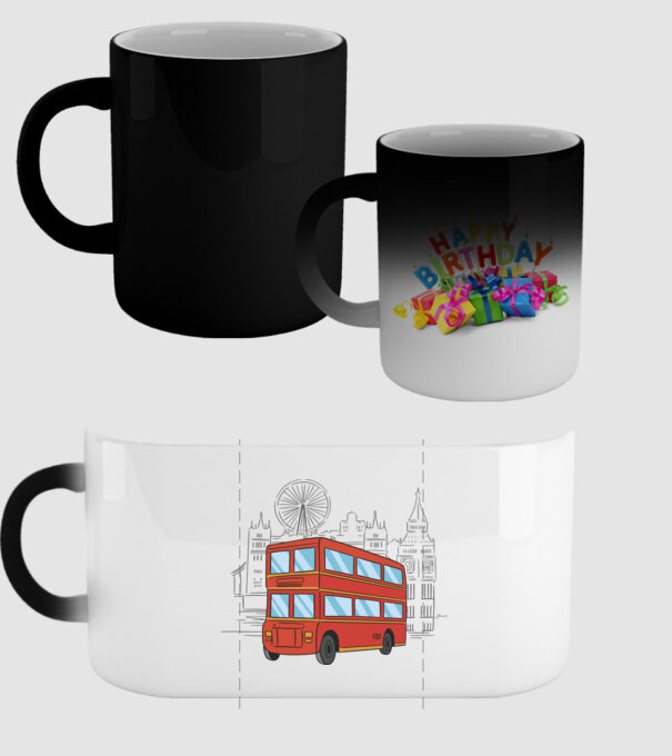 Autobuze model negru pe tricou