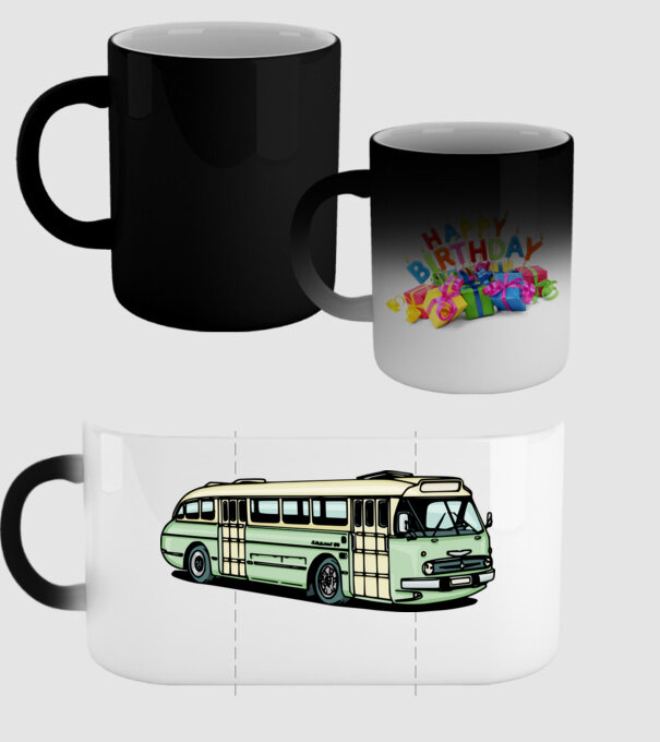 Autobuze model negru pe tricou