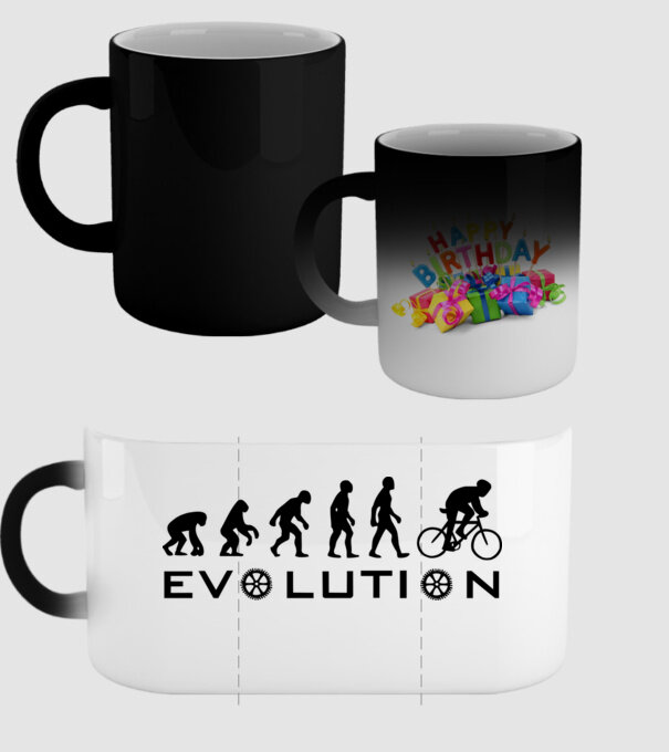 Bike evolution model negru pe tricou