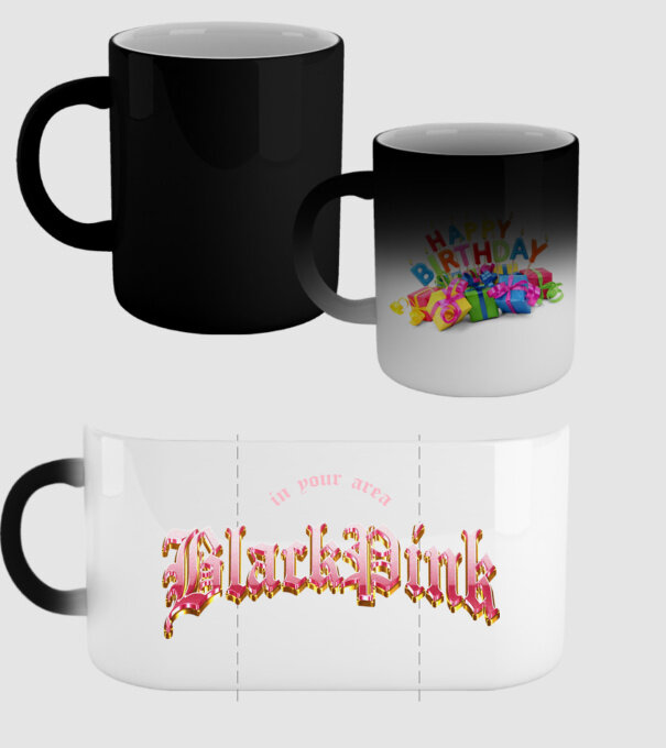 BLACPINK in your area model negru pe tricou