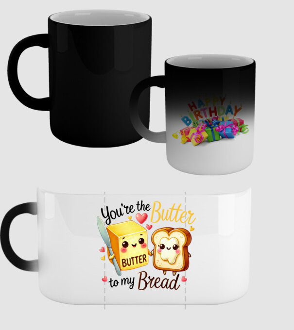Butter to my Bread model negru pe tricou
