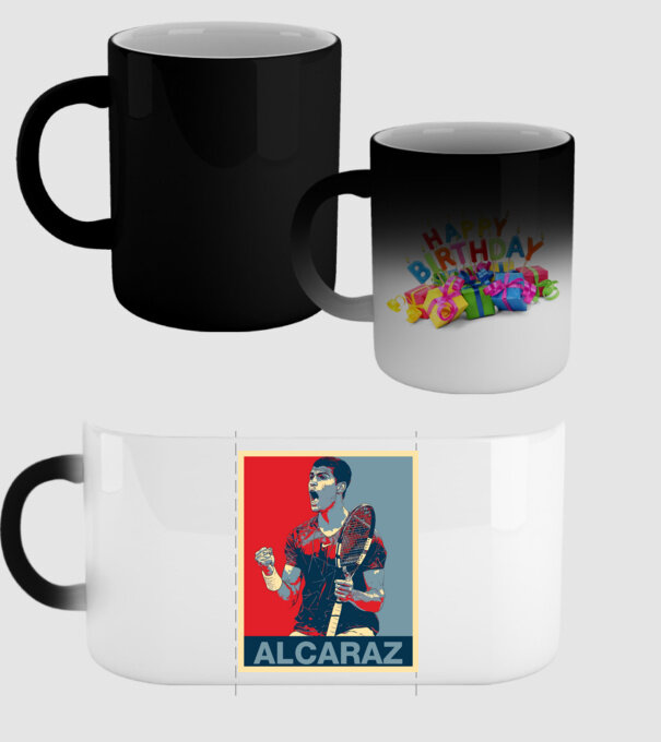 Carlos Alcaraz model negru pe tricou
