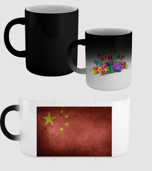 CHINA model negru pe tricou