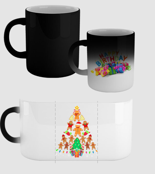 Cookie christmas tree model negru pe tricou