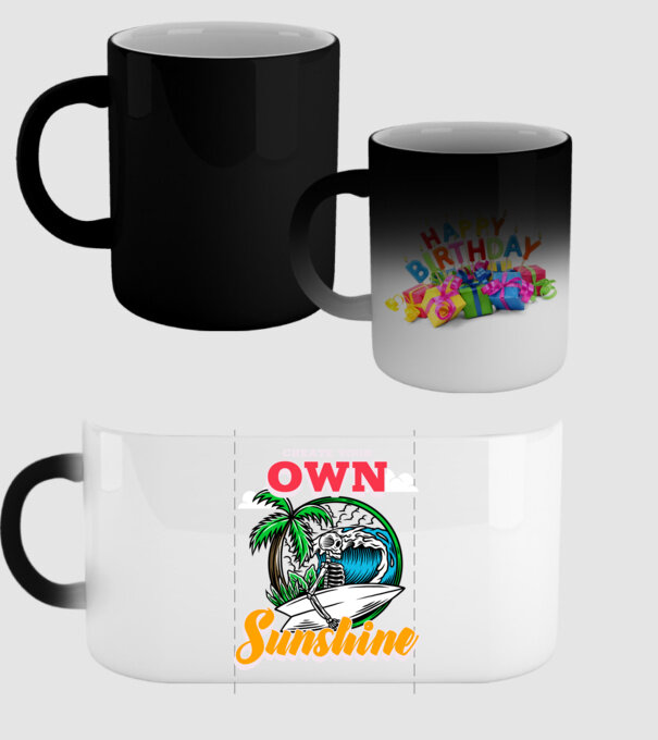 Create your own sunshine surfer skeleton model negru pe tricou