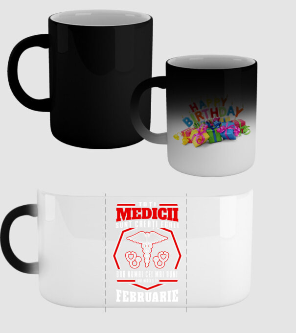 Toți Medicii sunt Creati egali februarie model negru pe tricou