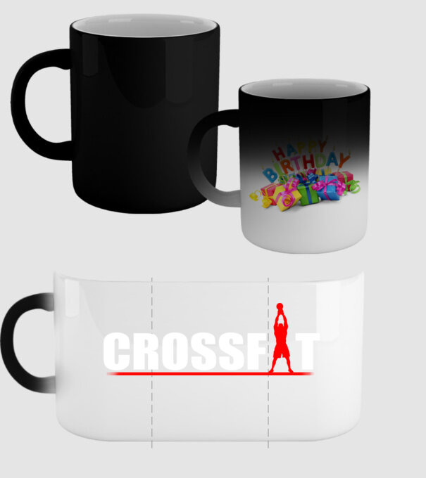 Crossfit model negru pe tricou