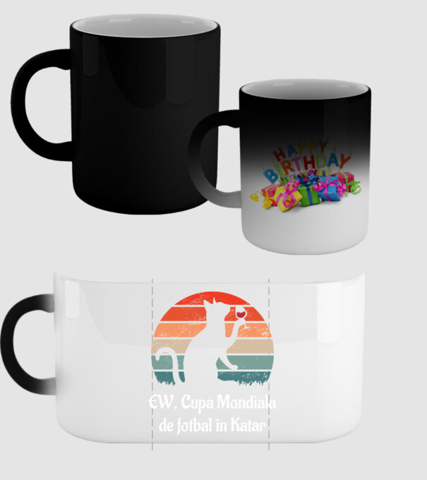 Cupa Mondiala de fotbal în Katar model negru pe tricou
