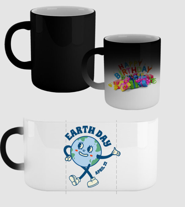 Earth Day model negru pe tricou