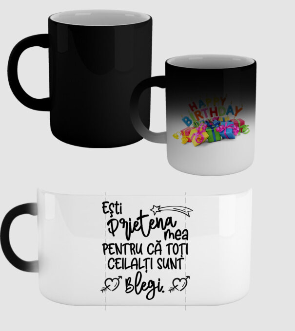 Ești prietena mea, pentru că toți ceilalți sunt blegi model negru pe tricou