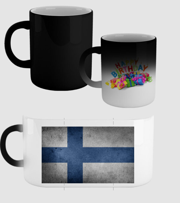 FINLAND model negru pe tricou