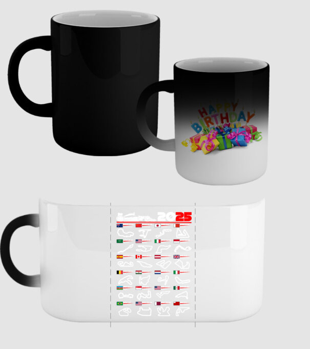 F1 calendar 2025 negru model negru pe tricou