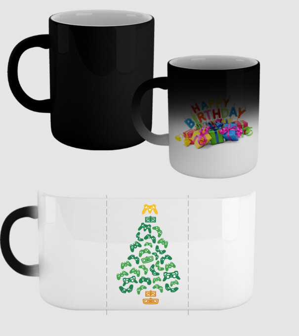 Gamer tree model negru pe tricou