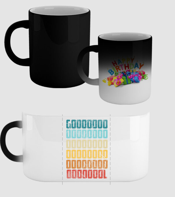 GOOOL retro model negru pe tricou