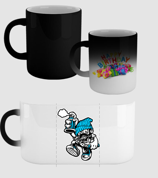 Graffiti model negru pe tricou