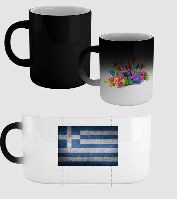 GREECE model negru pe tricou