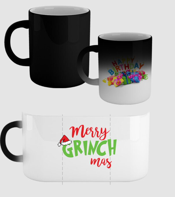 Grinchmas model negru pe tricou