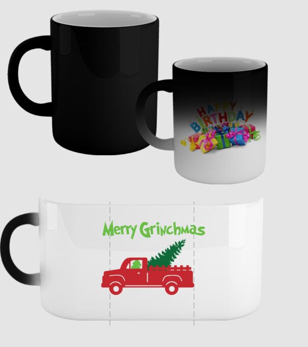 Grinchmas truck model negru pe tricou