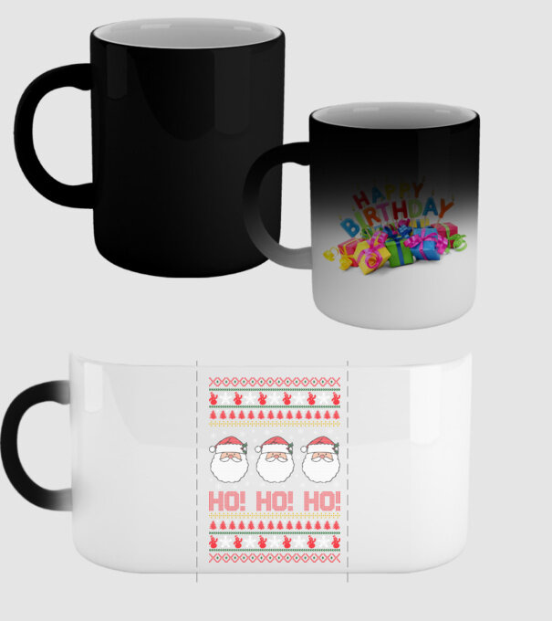 Ho-Ho-Ho model negru pe tricou
