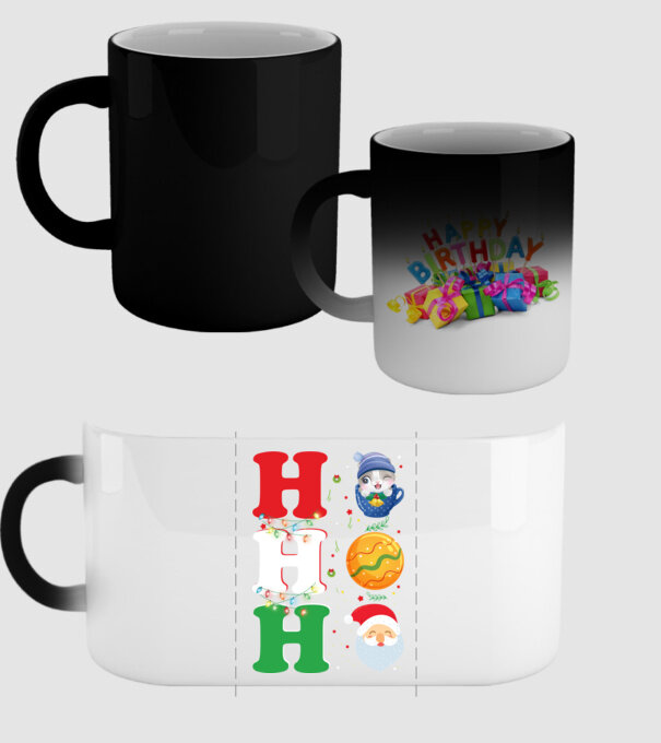 Ho-ho-ho christmas model negru pe tricou