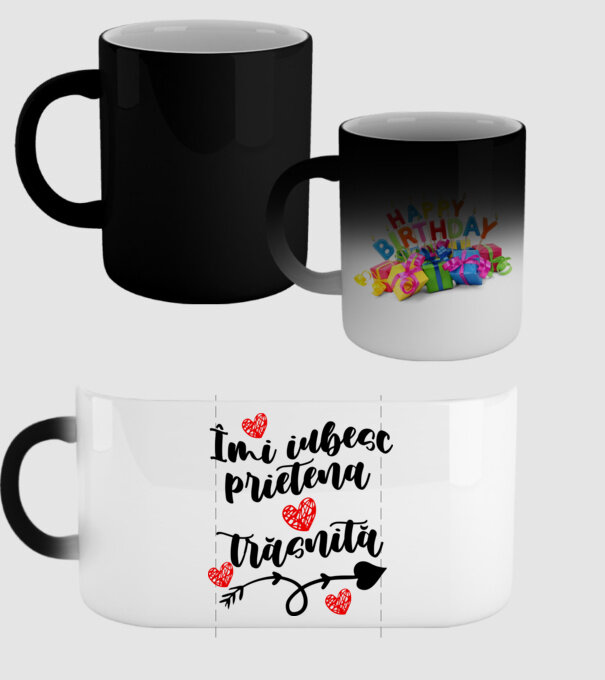 Îmi iubesc prietena mea trăsnită model negru pe tricou