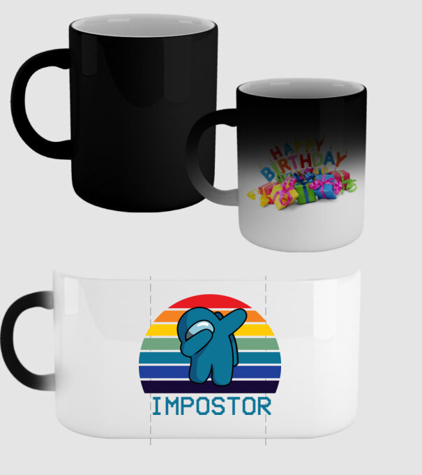 Impostor model negru pe tricou