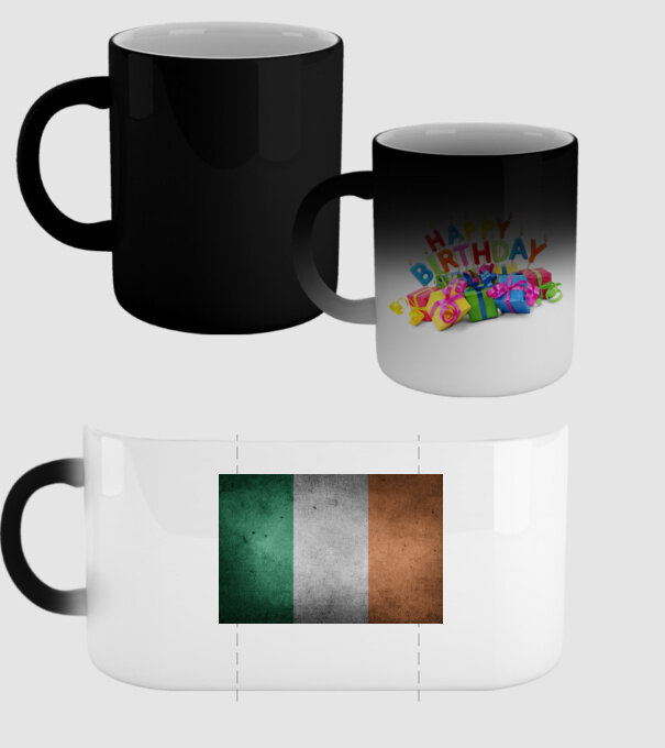 IRELAND model negru pe tricou