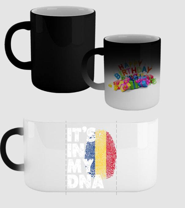 its in my dna model negru pe tricou