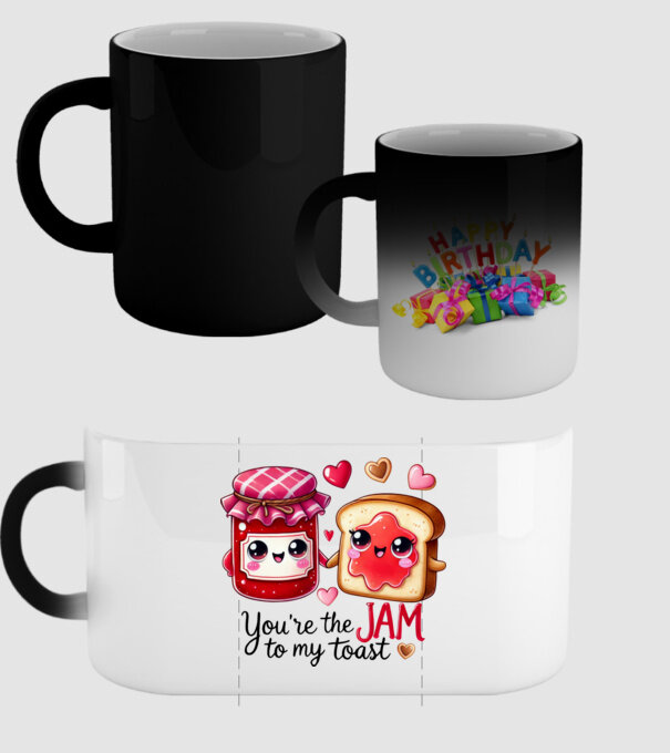 Jam to my Toast model negru pe tricou