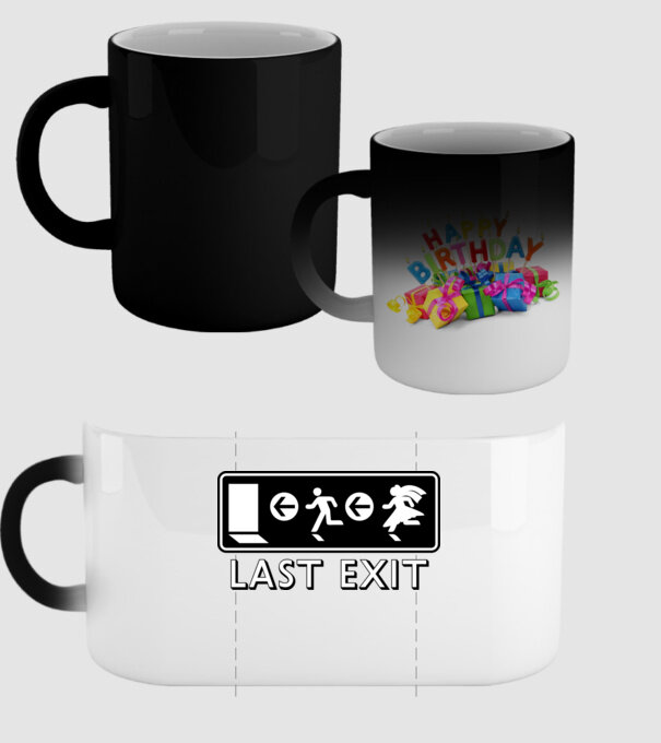Last Exit model negru pe tricou