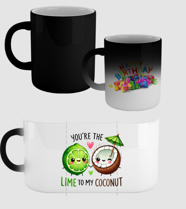 Lime to my Coconut model negru pe tricou