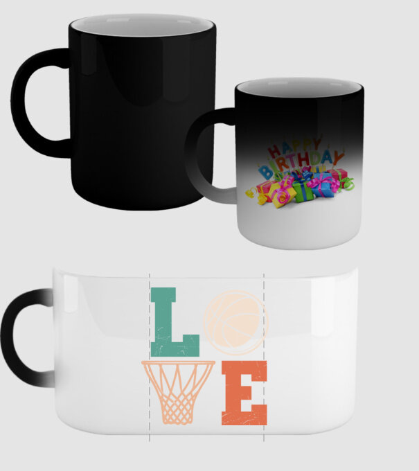 LOVE basketball model negru pe tricou